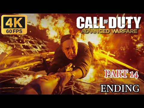 End Of The Line  - CALL OF DUTY ADVANCED WARFARE - (Terminus) ENDING Campaign Part 14 - 4k #ending
