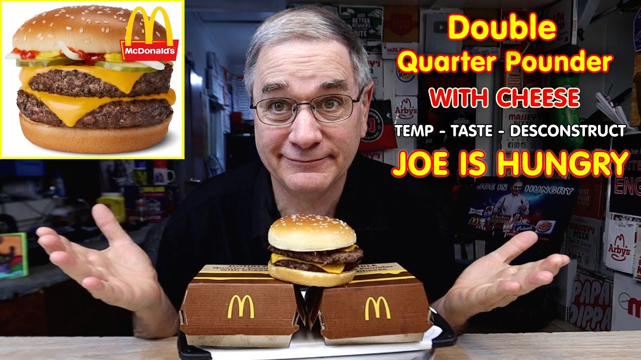 🍔 McDonalds Double Quarter Pounder®* with Cheese Review | DECONSTRUCT • TEMP • TASTE | Joe is Hungry