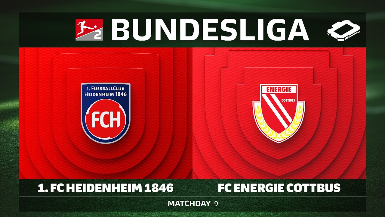 1. FC Heidenheim 1846 vs. FC Energie Cottbus | Matchday 9 - Bundesliga 2 2026/27