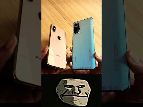 IPHONE XS☠️ Vs REDMI 10PRO💀POWER ON TEST😱#shorts #shortsfeed #viralshorts