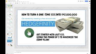 HEDGEFINITY POWER POINT & PDF I'VE CREATED FOR TEAM BTC