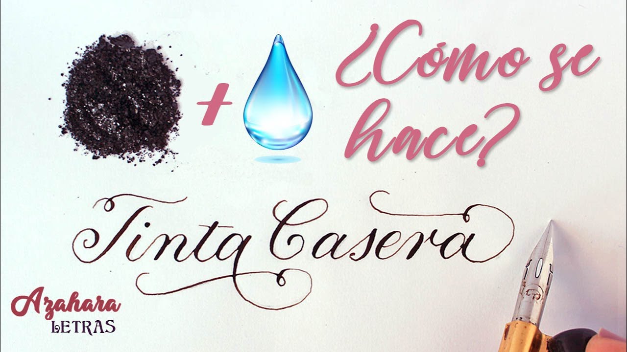 ✒️🧴 Cómo hacer TINTA CASERA para CALIGRAFÍA CON NOGALINA ¡MUY ECONÓMICA! + Truco para ESPESARLA