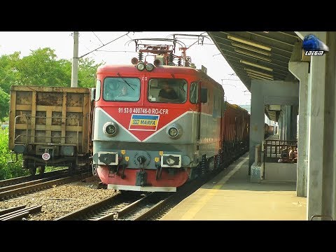 060-EA 40-0746-0 & Marfar CFR MARFA Freight Train Opreste/Stop in Gara Ploiesti Vest Station