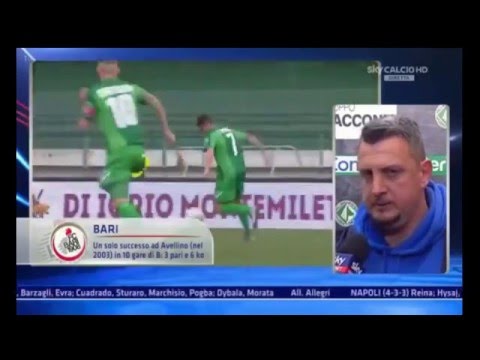 Serie B 2015-16 26^ Giornata Avellino vs  Bari 1-1 Highlights + Interviste