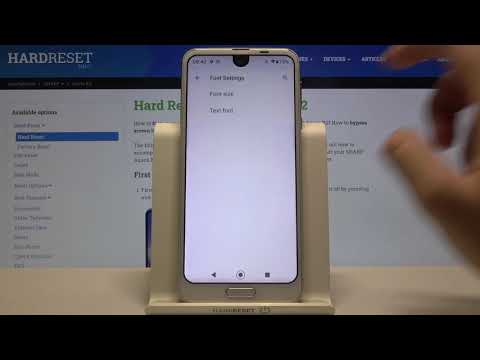 Text Size on SHARP Aquos R2 – Font Settings