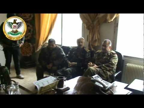 إجتماع العقيد عبد الجبار العكيدي مع قائد كتائب القوة 21