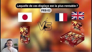 One Piece PRB-02 laquelle de ces display est la plus rentable ?
