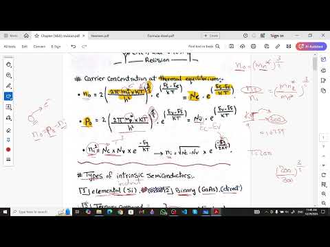 solid state electronics : chapter (4&5) revision