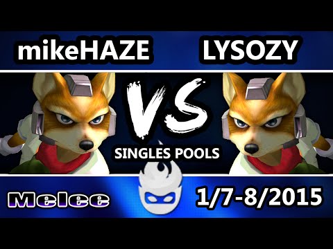 Paragon 2015 - mikeHAZE (Fox) Vs. EXG Lysozy (Fox) SSBM Singles POols - Melee