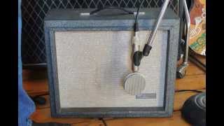 Video thumbnail for Sears Silvertone 1481 Tube Guitar Amplifier with Silvertone/Dano 1419 Guitar by soaringtortoise