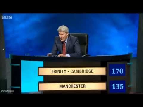 Absolute thug on University Challenge