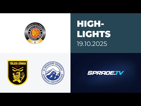 October 19, 2025 - Highlights - Tölzer Löwen vs. SC Riessersee