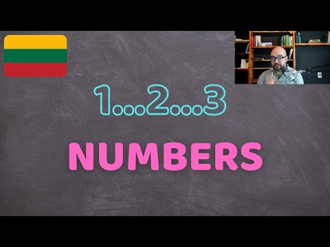 Lithuanian lessons for beginners - Numbers