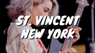 St. Vincent - New York (Lyrics)