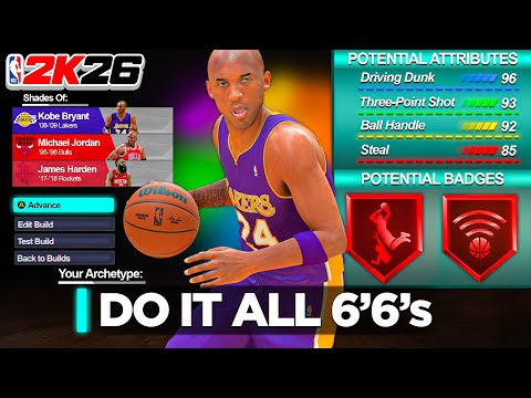 Every 6'6 Guard Build you can make in NBA 2K26! Best 6'6 Guard Build with 0 Weaknesses!