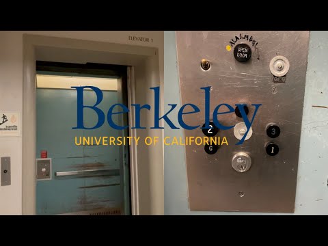 Generator Startup! OTIS Black Button Elevator [Car #2] - Doe Memorial Library - UCB in Berkeley, CA.