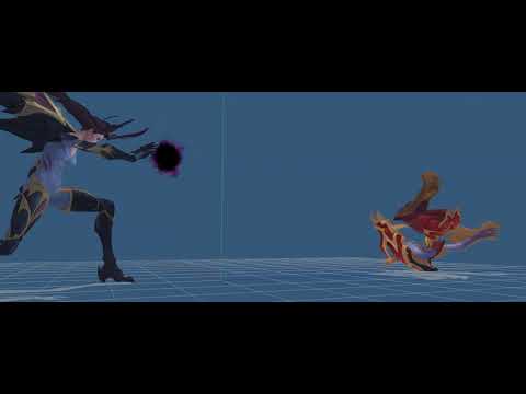 Shyvana vs Kai'sa test animation