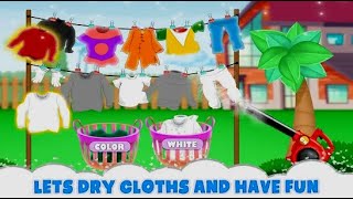 THE LAUNDRY WASHING SHOP  - CLEANING, PRESSING & STITCHING CLOTHES - Gameplay by Hazel Fun Studio