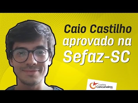 [ENTREVISTA] Caio Castilho: aprovado no cargo de auditor fiscal da Sefaz-SC