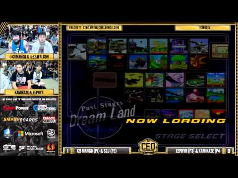 CEO 2015 - C9 | Mango & S2J Vs. Zephyr & Kamikaze - SSBM Doubles Bracket - Smash Melee