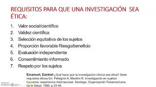 ÉTICA DE LA INVESTIGACION 1