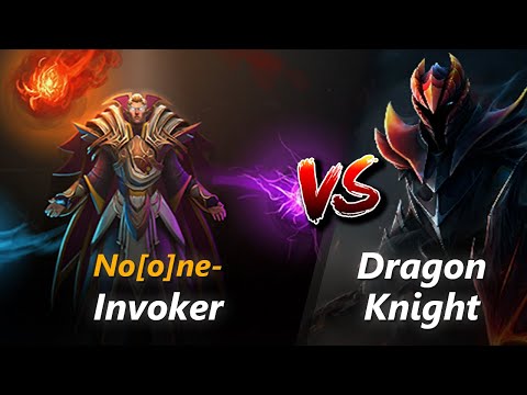 How to Invoker mid vs Dragon Knight (feat. No[o]ne-) | First 7 minutes