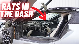 FULL DASH CHANGE ON MY SMASHED BMW I8 *NASTY SUPRISE* ...