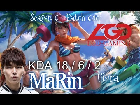 LGD MaRin FIORA vs IRELIA Top - Patch 6.18 KR Ranked | League of Legends