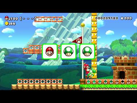 SCRAWNY CORKSCREW ~ NORMAL 100 MARIO CHALLENGE - SUPER MARIO MAKER - NO COMMENTARY 1bc
