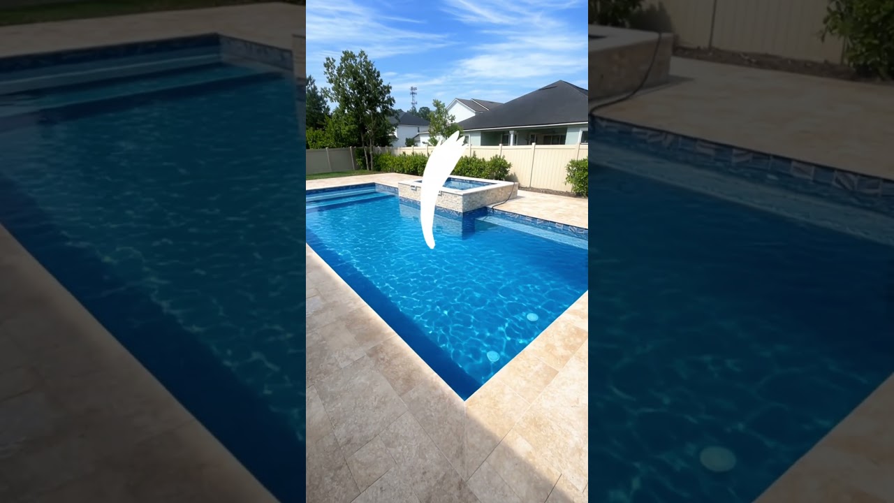 St. Augustine Custom Pool with Spa Construction -  Before and After #staugustine #poolconstruction