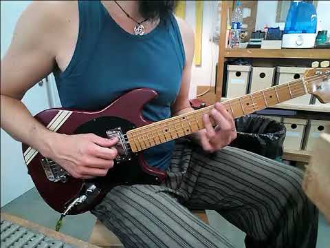 Isanda Mustang guitar with Kent Armstrong Gibson Firebird style pickups