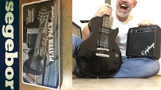 Video thumbnail for Guitar + Amp under 200 bucks - Epiphone Les Paul Player Pack by Johan Segeborn