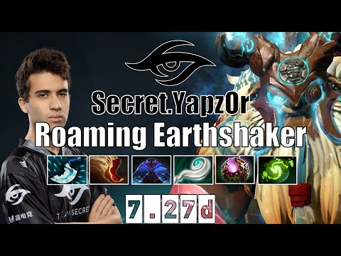 Earthshaker | Secret.YapzOr | Roaming/Soft Support Earthshaker | 7.27d Gameplay Highlights