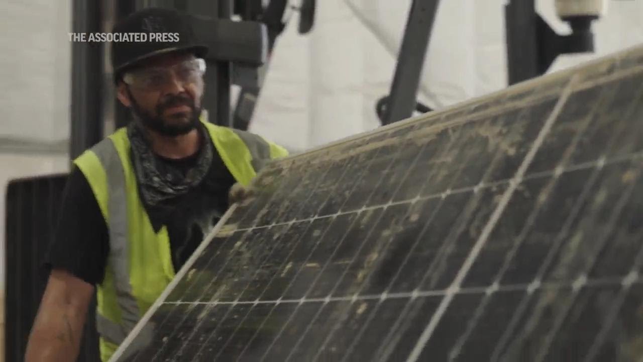 A solar panel recycling industry takes shape