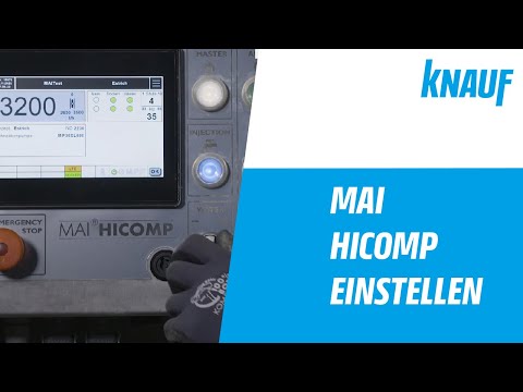 Knauf Fließestrich MAI HICOMP einstellen