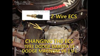 1993 Dodge Dakota 3.9L Engine Coolant Temperature Sensor (Computer Send 2-Wire)