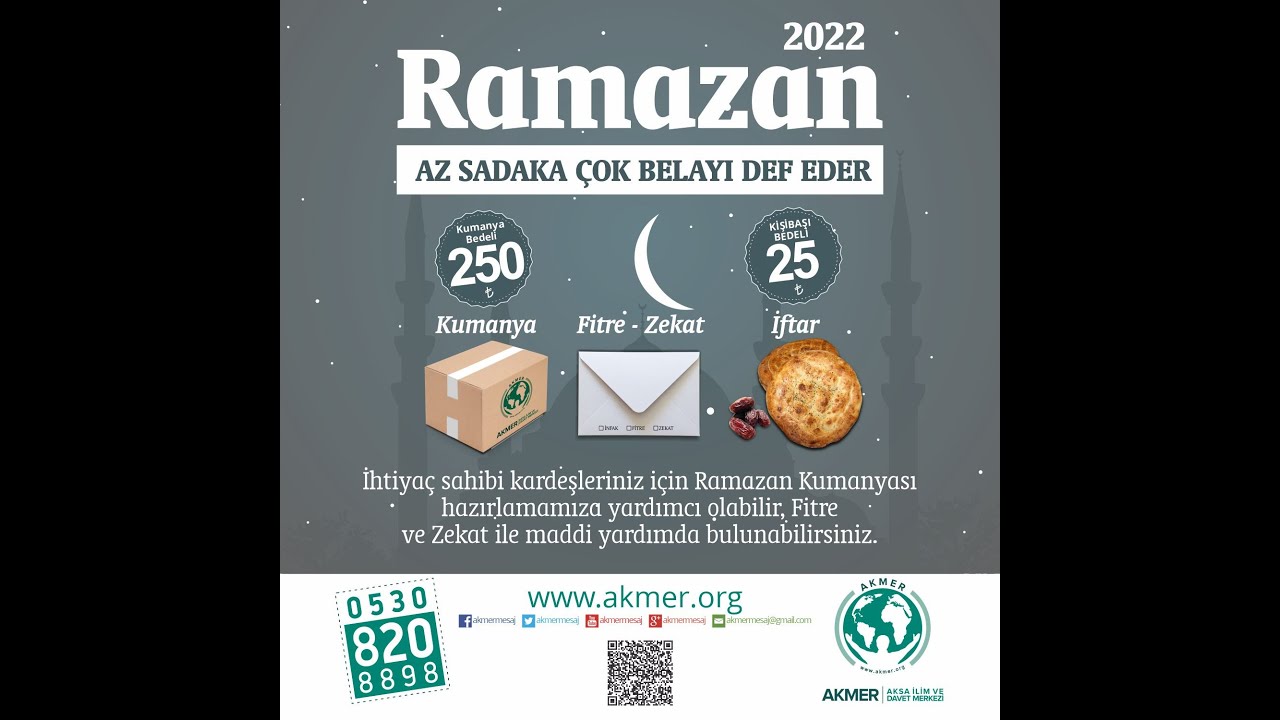 2022 RAMAZAN AYI YURTİÇİ KUMANYA ÇALIŞMASI: