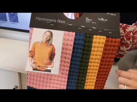 Stoff mit Waffeloptik - Baumwolle