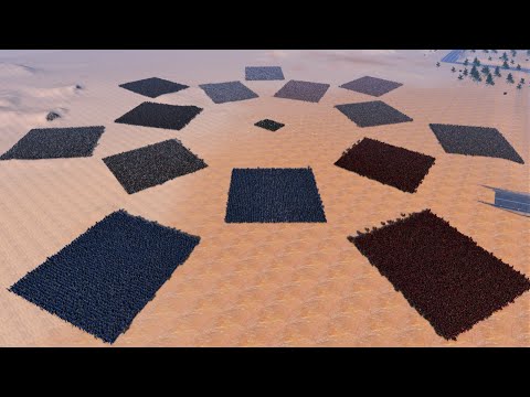 300 MODERN SOLDIERS vs 7 MEDIEVAL ARMIES | 5000 EACH - Ultimate Epic Battle Simulator