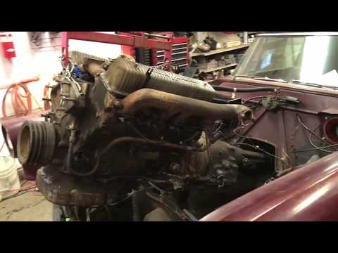 Thumbnail for 1956 Lincoln Continental Victoria Derham  Barn Find engine trans removal