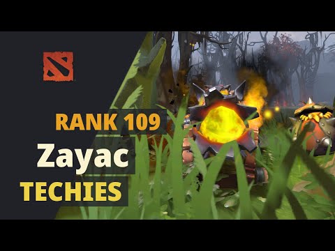 Zayac (Rank 109) plays Techies Dota 2 Full Game