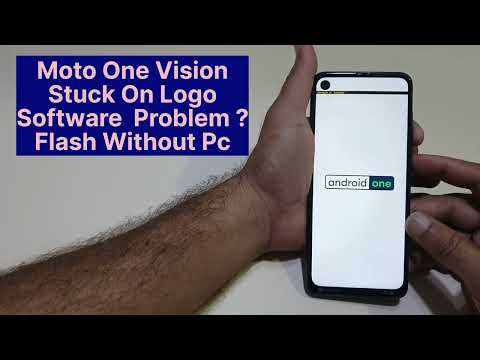 Moto One Vision Stuck On Logo Phone Not Start Complete | Flash Without Pc