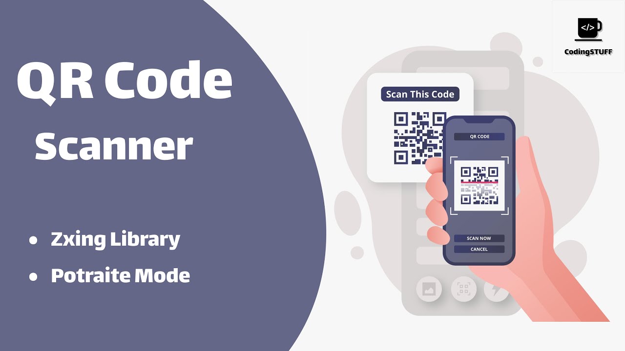 How to Integrate QR CODE  SCANNER In Android App | 2024 Zxing Library | Android Tutorial