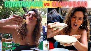 Mexico City's FOOD TOUR Dilemma - BEST SEAFOOD Spot?- CAMPOBAJA VS. CONTRAMAR!!
