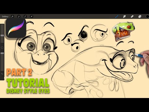 How to Draw Disney Eyes | Procreate Tutorial PART 2 of 2