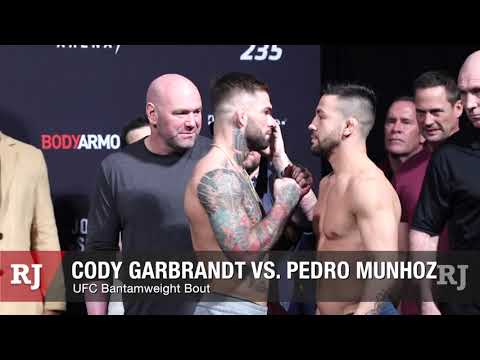 UFC 235 Ceremonial Weigh-in Staredowns