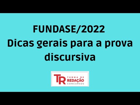 FUNDASE-RN: Dicas Gerais para a Prova Discursiva