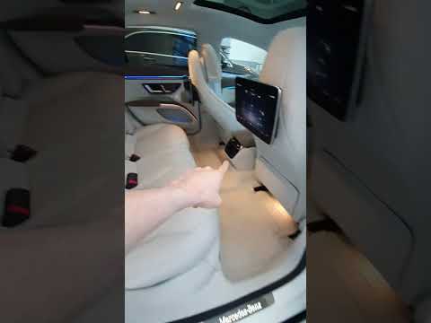 Mercedes EQS Amazing White Interior #shorts