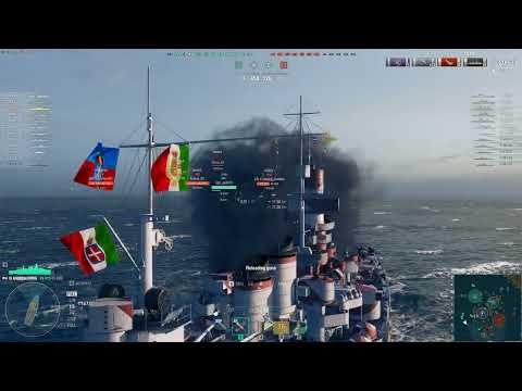 World Of Warships Random Battle Gameplay With ANDREA DORIA