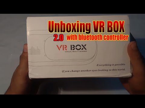 unboxing and review Best cheapest vr box 2.0- with Bluetooth  controller